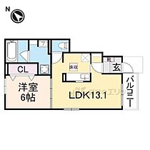 滋賀県彦根市芹川町（賃貸アパート1LDK・1階・45.09㎡） その2