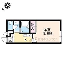 レオパレスグランヴィア東草津III 206 ｜ 滋賀県草津市東草津３丁目（賃貸アパート1K・2階・23.18㎡） その1