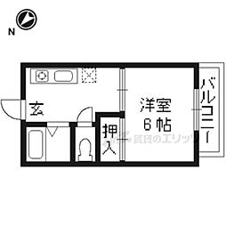 JR東海道・山陽本線 瀬田駅 徒歩5分の賃貸アパート 2階1Kの間取り
