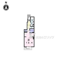 坂本3丁目アパート（027738801) 1階1Kの間取り