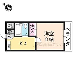 JR東海道・山陽本線 瀬田駅 徒歩12分の賃貸マンション 3階1Kの間取り
