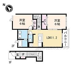 近江鉄道八日市線 八日市駅 バス14分 沖野町会館前下車 徒歩3分の賃貸アパート