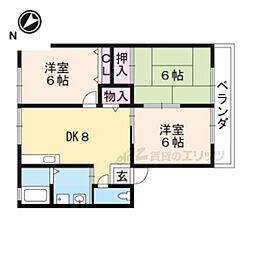 コーポ・ウムザ 3DKの間取図画像