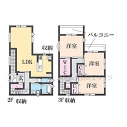 草津市平井1丁目16-27 3LDKの間取図画像