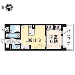 ラプレミエールエトワール 1LDKの間取図画像
