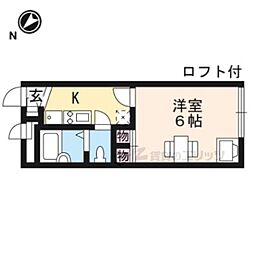 レオパレス日新大津 1Kの間取図画像