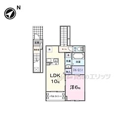 アンシャンテ 1LDKの間取図画像