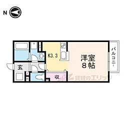 ハイツエイト2 ワンルームの間取図画像