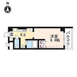 ジュネス太郎坊 1Kの間取図画像