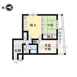 カーム瀬田 2LDKの間取図画像