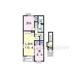フレージュ 2LDKの間取図画像
