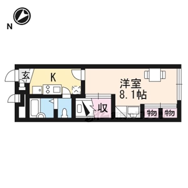 滋賀県蒲生郡日野町大字松尾(賃貸アパート1K・1階・22.35㎡)の写真 その2