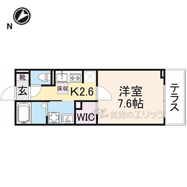 滋賀県彦根市古沢町(賃貸アパート1K・1階・27.66㎡)の写真 その2