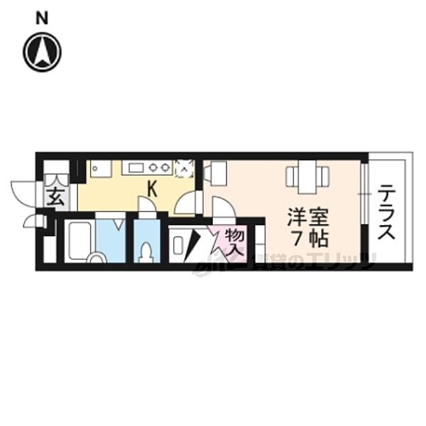 レオパレスコンフォート大津京 302｜滋賀県大津市皇子が丘１丁目(賃貸マンション1K・3階・20.81㎡)の写真 その2