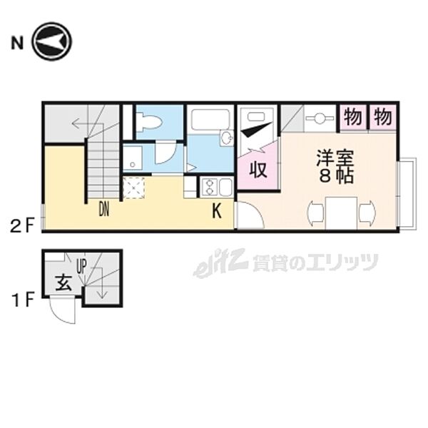 レオパレススタジオＭ日野 202｜滋賀県蒲生郡日野町大字松尾(賃貸アパート1K・2階・28.02㎡)の写真 その2