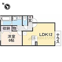 滋賀県彦根市地蔵町（賃貸アパート1LDK・1階・44.70㎡） その2