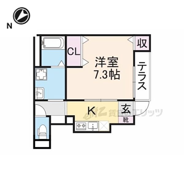 滋賀県彦根市高宮町(賃貸アパート1K・1階・31.40㎡)の写真 その2