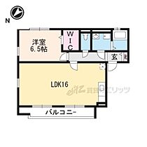 夢咲きの里　Ｂ 205 ｜ 滋賀県甲賀市甲南町寺庄（賃貸アパート1LDK・2階・51.34㎡） その2