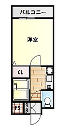 ユウパレス和泉府中I 4階/4C
