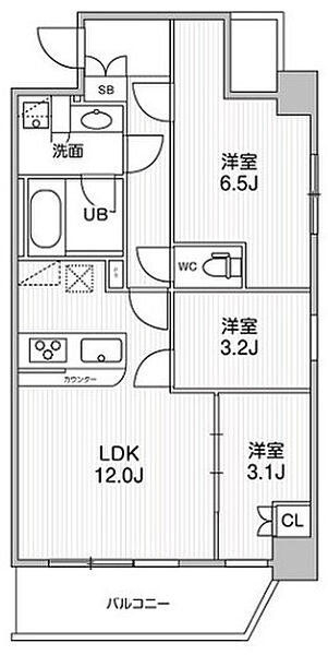 コンフォリア・リヴ志村三丁目 307｜東京都板橋区相生町(賃貸マンション3LDK・3階・55.19㎡)の写真 その2