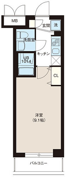 東京都板橋区坂下1丁目(賃貸マンション1K・3階・38.70㎡)の写真 その2