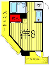 フジマツ第3ビル 501 ｜ 東京都北区田端1丁目（賃貸マンション1R・5階・19.09㎡） その2