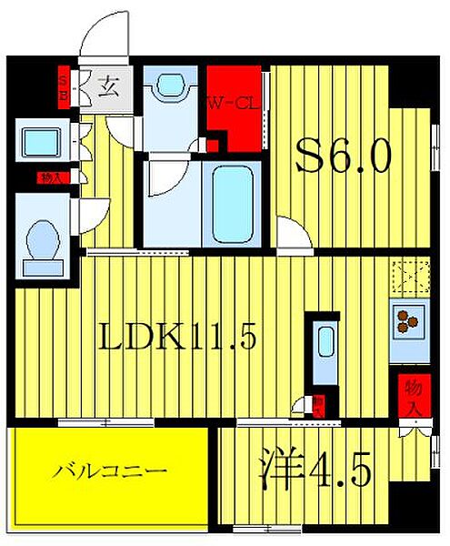 ザ・レジデンス三ノ輪 1001｜東京都荒川区南千住1丁目(賃貸マンション1SLDK・11階・50.00㎡)の写真 その2