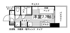 ユニエトワール九大学研都市  ｜ 福岡県福岡市西区西都１丁目9-18（賃貸マンション1R・7階・18.20㎡） その2