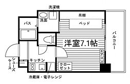ロイヤル九大学研都市南 1Kの間取図画像