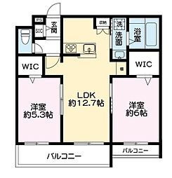 間取図画像 2LDK