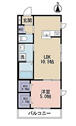マ・メゾン・トキワ 1LDKの間取図画像