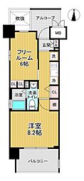 エステムプラザ梅田中崎町3ツインマークスサウスレジデンス 1SKの間取図画像
