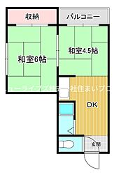 間取図画像 2DK