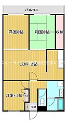 間取図画像 3LDK