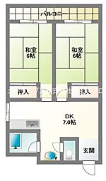 間取図画像 2DK