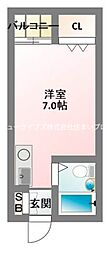 プレアール上神田 ワンルームの間取図画像