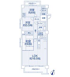 アコール小幡 3LDKの間取図画像