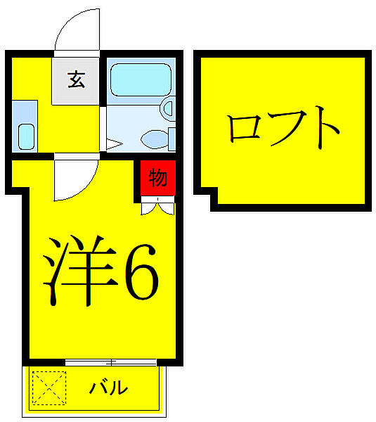 東京都板橋区成増1丁目(賃貸アパート1K・1階・13.66㎡)の写真 その2