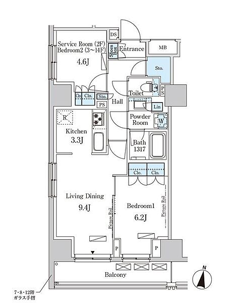 東京都板橋区成増2丁目(賃貸マンション2LDK・10階・55.97㎡)の写真 その1