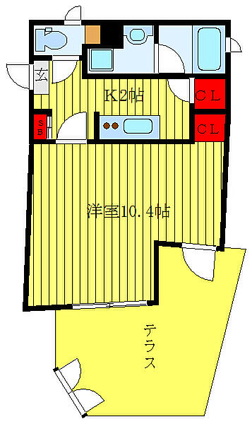 ロジュマン要町 103｜東京都豊島区高松1丁目(賃貸マンション1K・1階・30.33㎡)の写真 その2