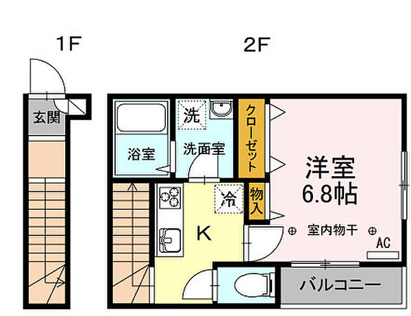 カーサ ベルリオ 202｜東京都文京区小日向2丁目(賃貸アパート1K・2階・31.42㎡)の写真 その1