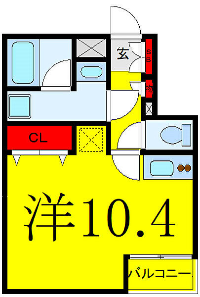 RELUXIA東武練馬 104｜東京都板橋区西台4丁目(賃貸マンション1R・1階・29.18㎡)の写真 その2