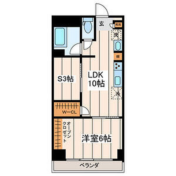 東京都文京区小石川5丁目(賃貸マンション2DK・2階・44.88㎡)の写真 その2