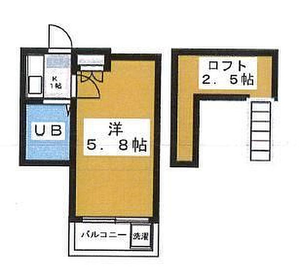 サンライズ中台 201｜東京都板橋区中台1丁目(賃貸アパート1K・2階・13.00㎡)の写真 その2