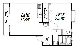 静岡県浜松市中央区西丘町（賃貸アパート1LDK・2階・47.10㎡） その2