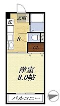 静岡県浜松市中央区小豆餅1丁目（賃貸マンション1K・2階・24.85㎡） その2