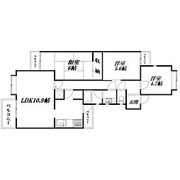 間取図画像 3LDK