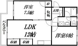 間取図画像 2LDK