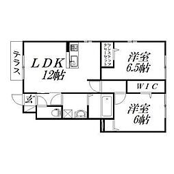 LeonidsB 2LDKの間取図画像