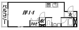 マ・グラン3 ワンルームの間取図画像